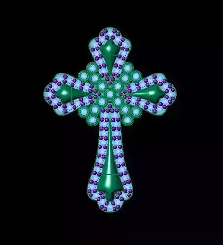 cross pendant 3D print model