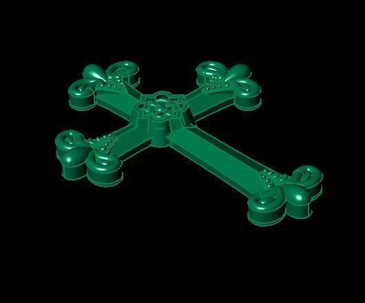 cross pendant 3D print model_1