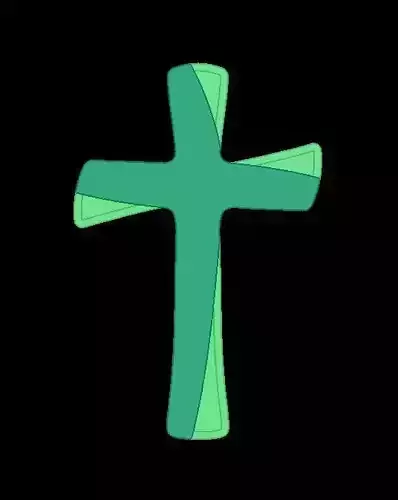 cross pendant 3D print model