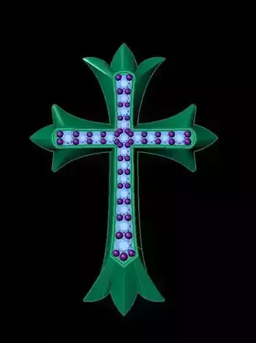 cross pendant 3D print model