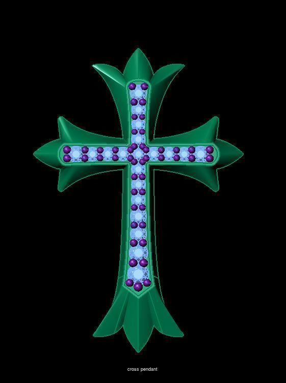 9 Cross Pendant 3D Model Collection_9