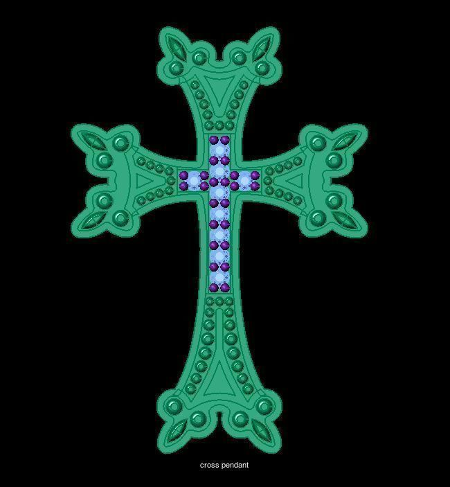 9 Cross Pendant 3D Model Collection_1