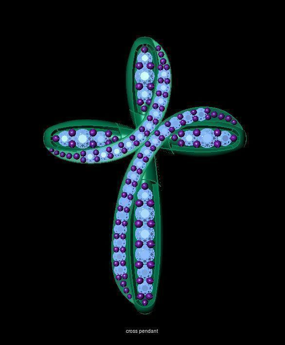 9 Cross Pendant 3D Model Collection_4