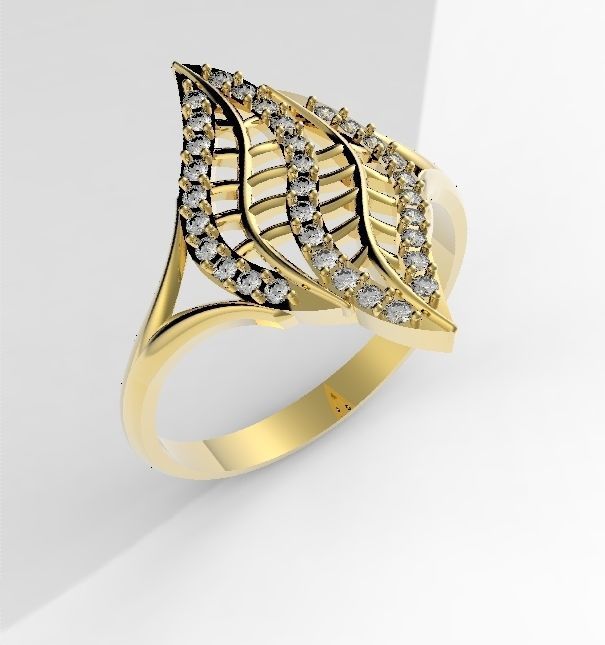 palm ring 3D print model_6