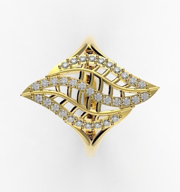 palm ring 3D print model_5