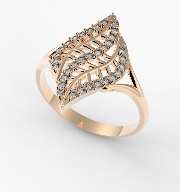 palm ring 3D print model_3