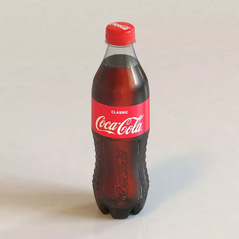Coca-Cola bottle 3D model_0