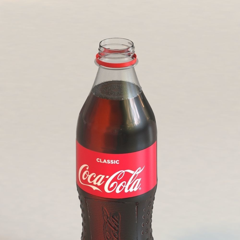 Coca-Cola bottle 3D model_3