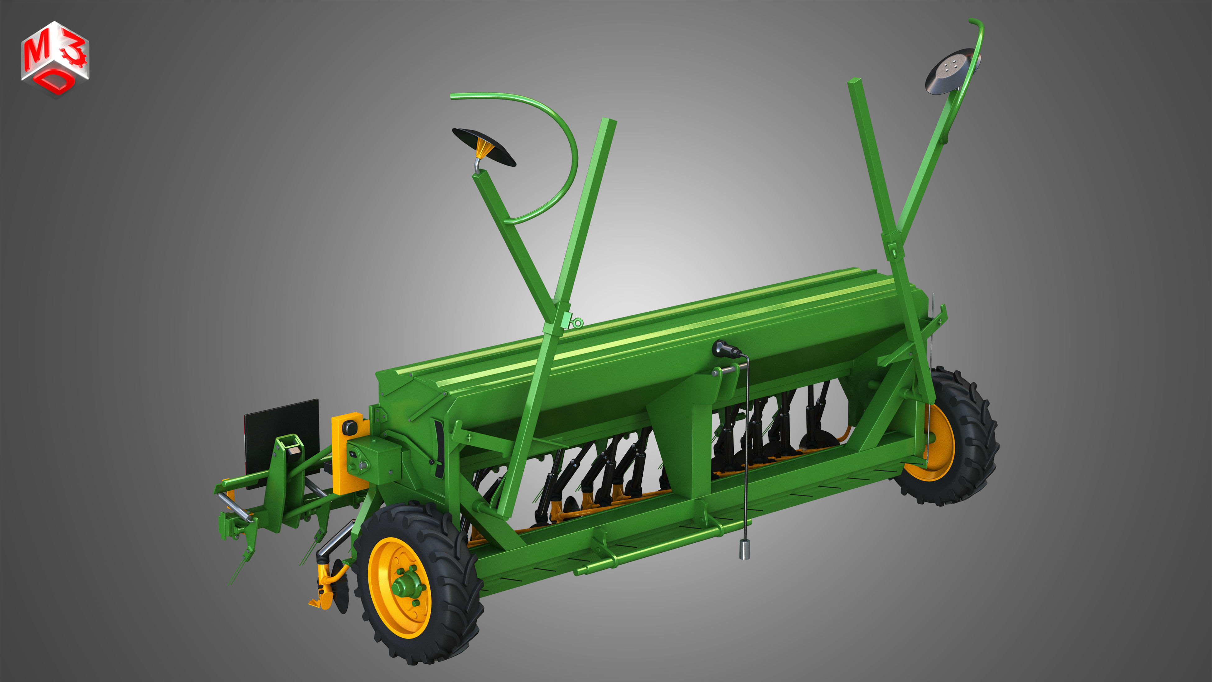 SEED DRILL Amazone D8 30 Super 3D model_7