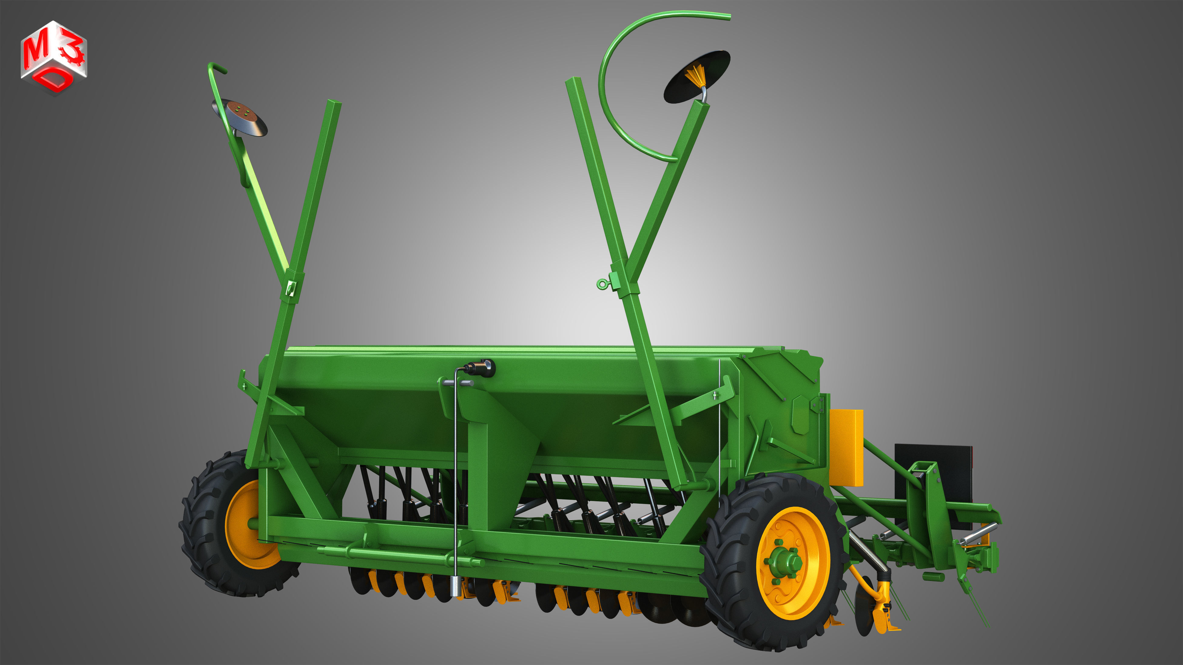 SEED DRILL Amazone D8 30 Super 3D model_1