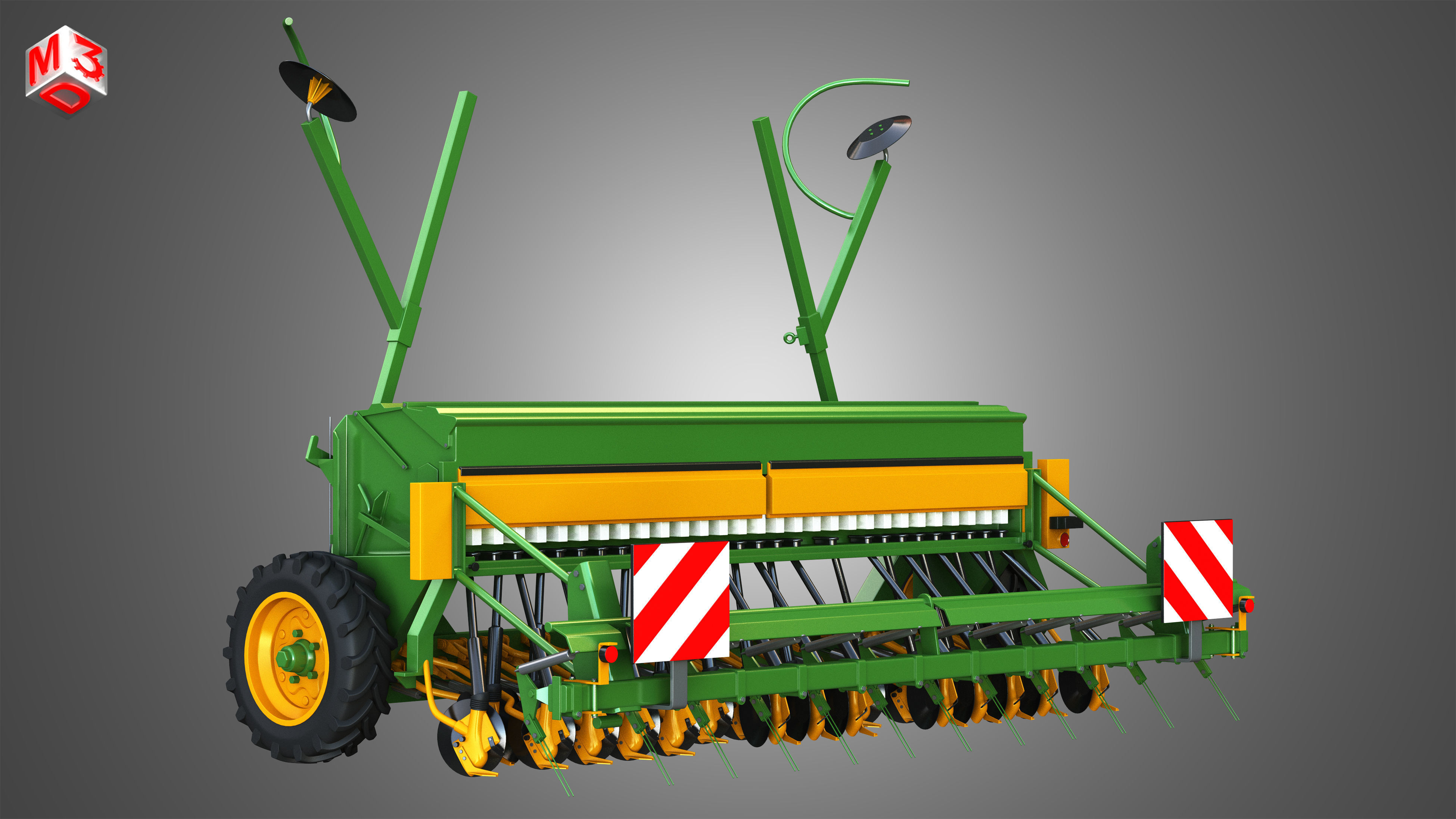 SEED DRILL Amazone D8 30 Super 3D model_2
