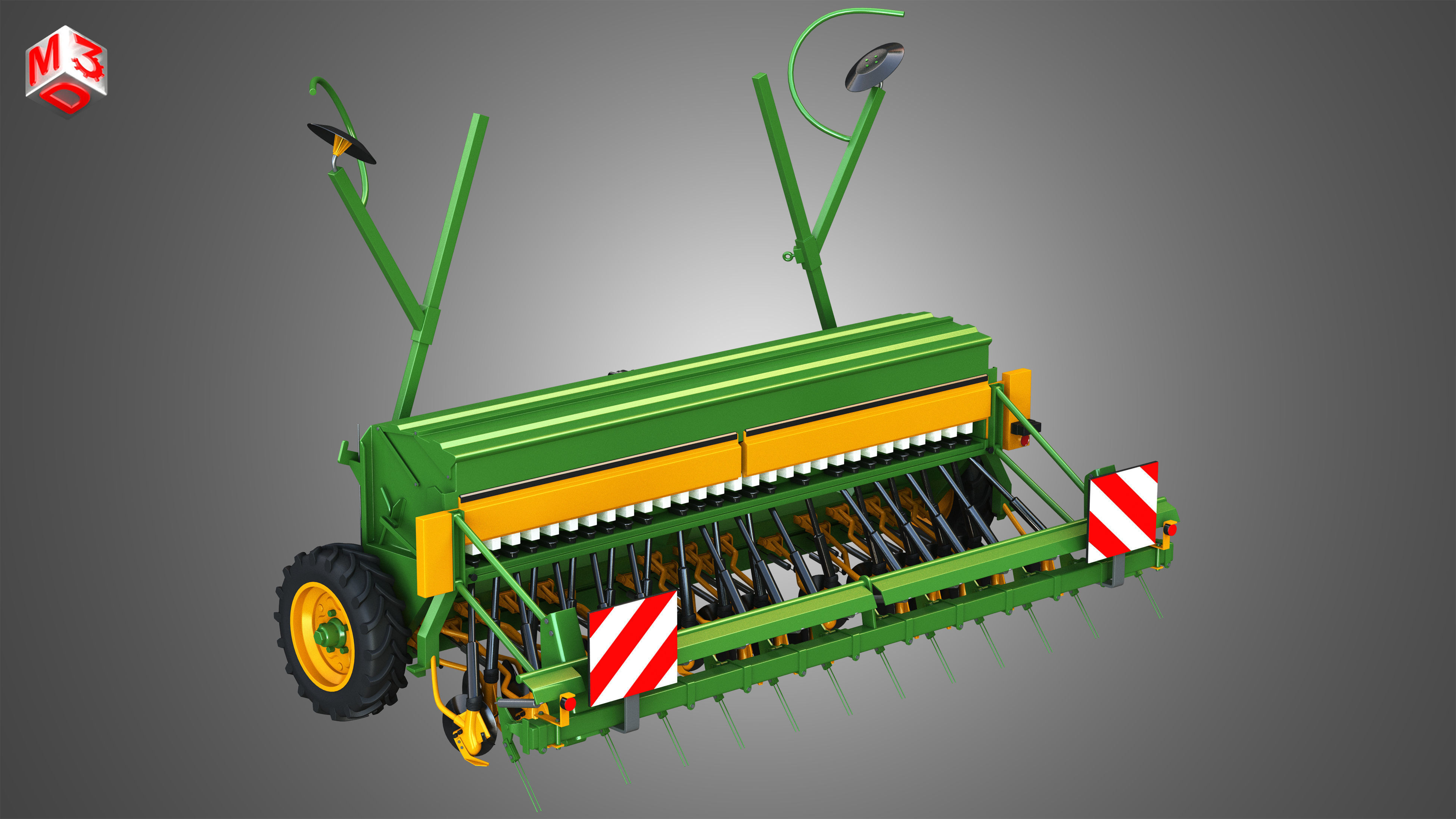 SEED DRILL Amazone D8 30 Super 3D model_6