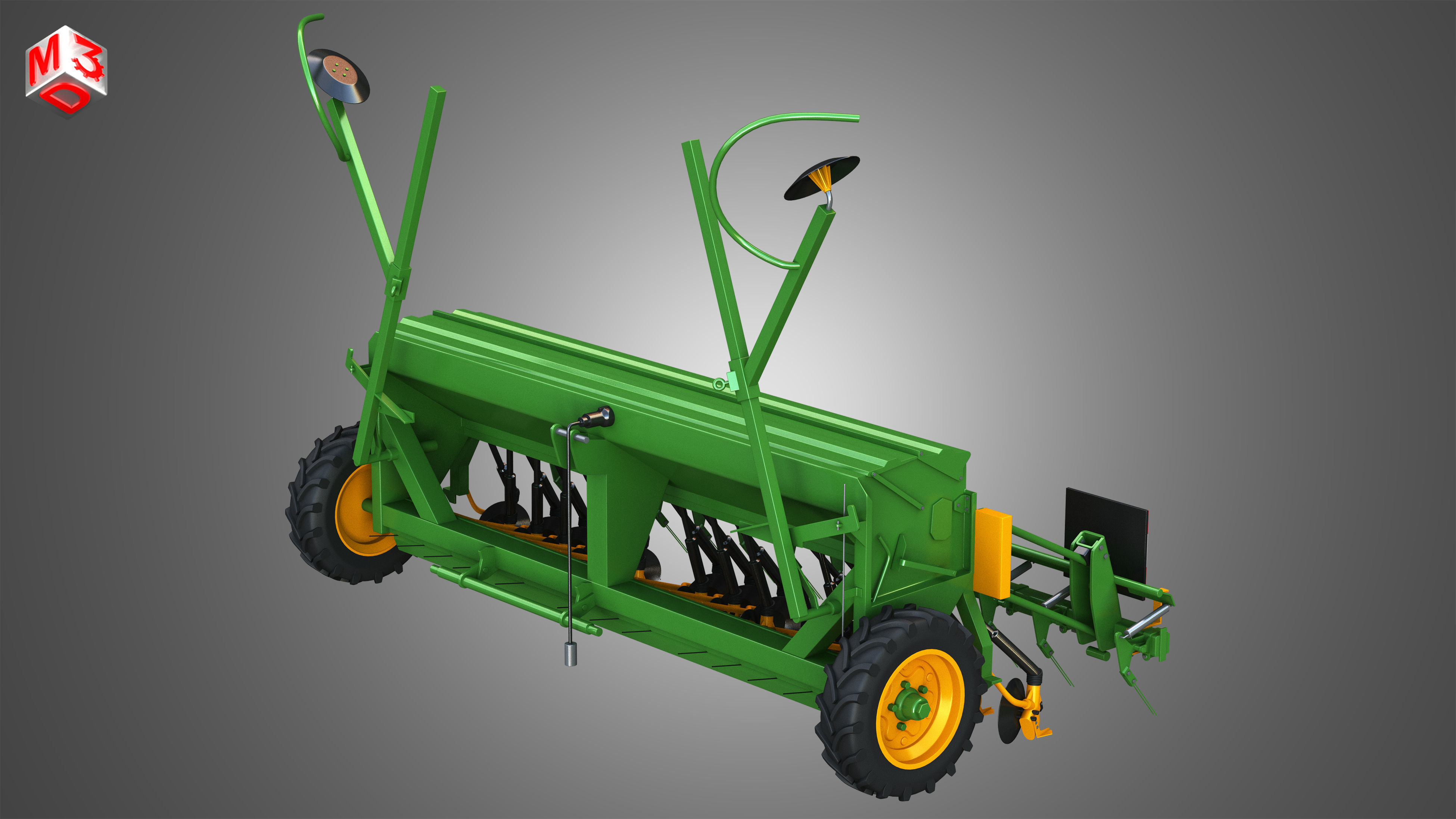 SEED DRILL Amazone D8 30 Super 3D model_5