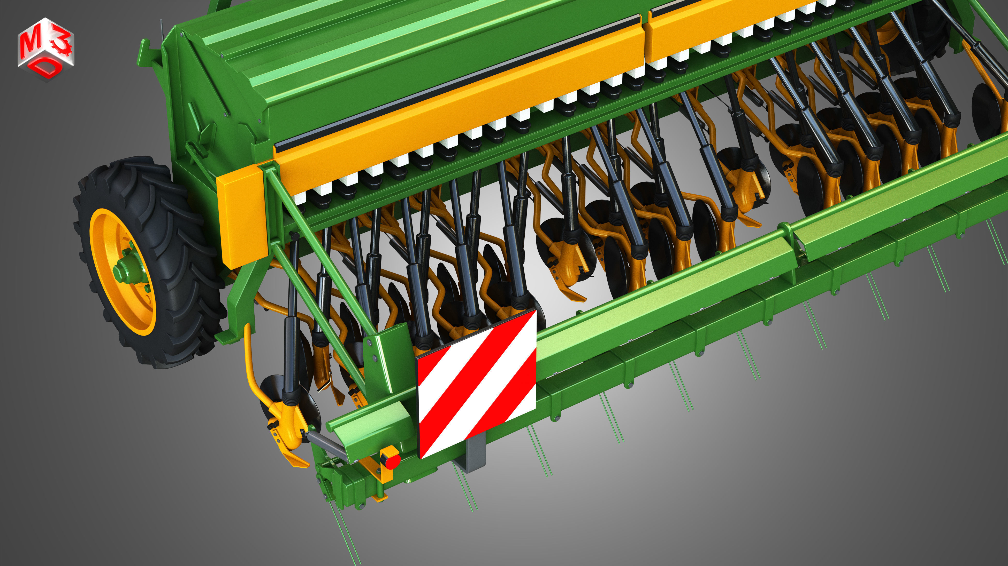 SEED DRILL Amazone D8 30 Super 3D model_8