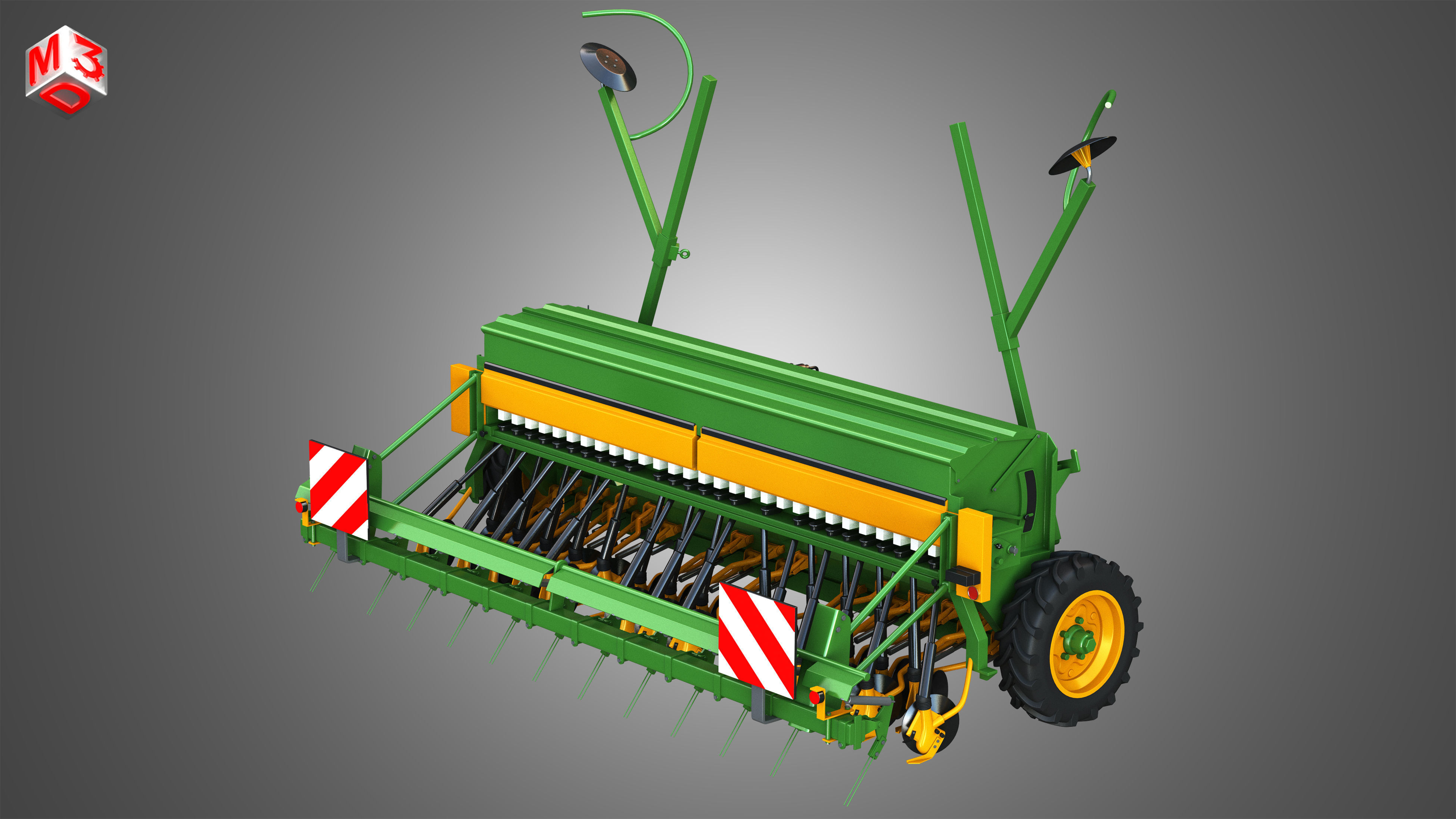 SEED DRILL Amazone D8 30 Super 3D model_4