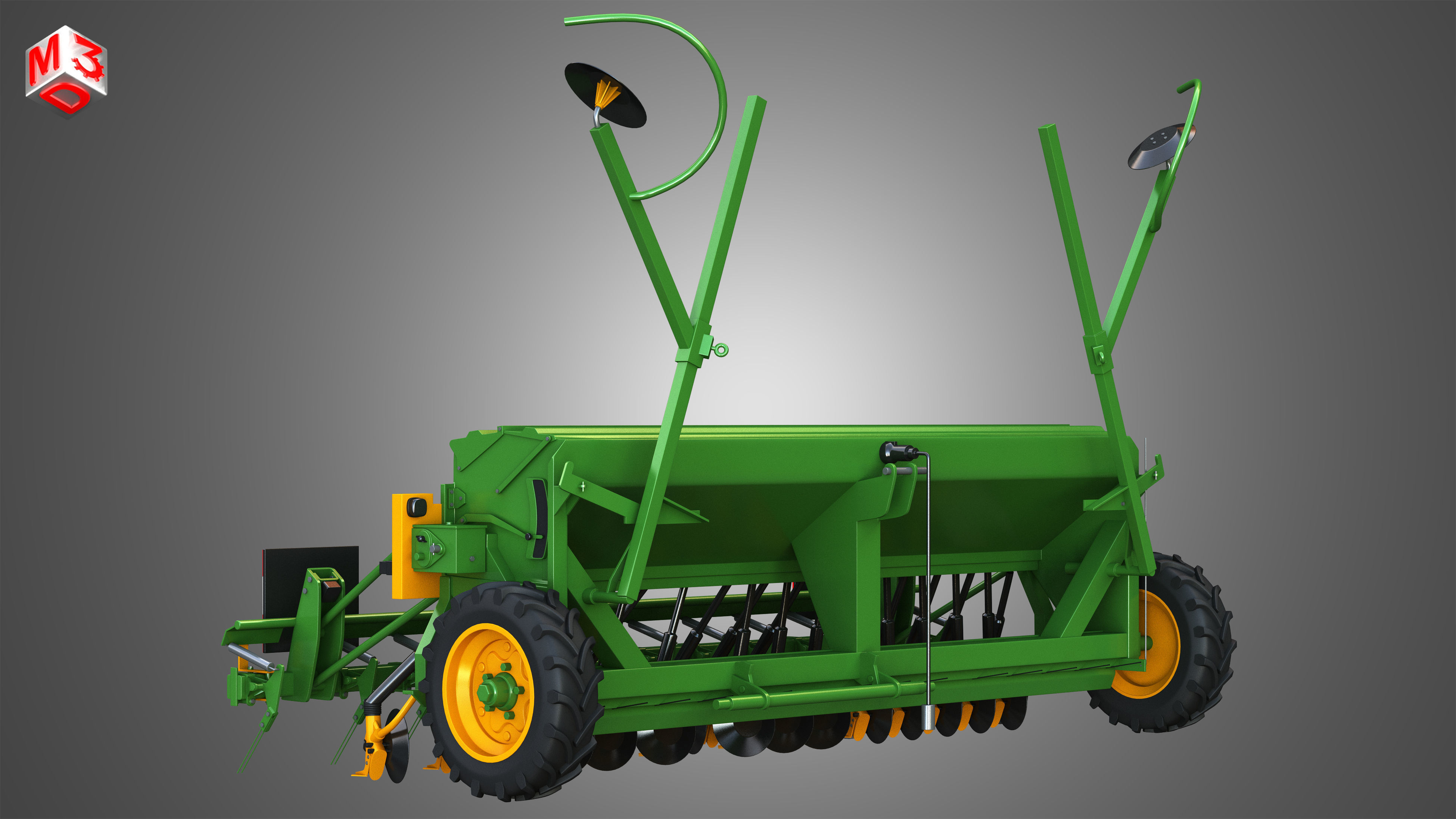 SEED DRILL Amazone D8 30 Super 3D model_3
