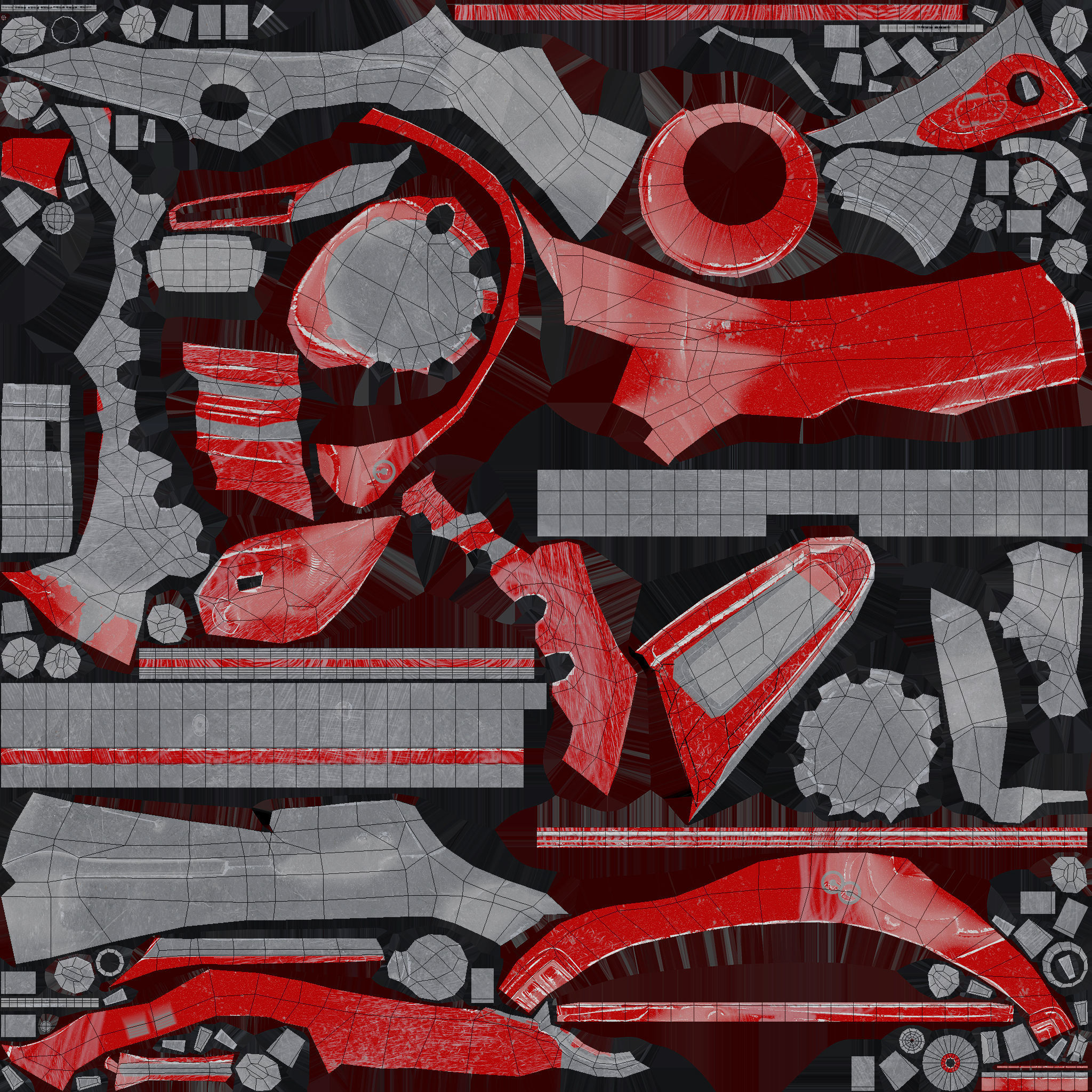 Flying truck Low-poly 3D model_22