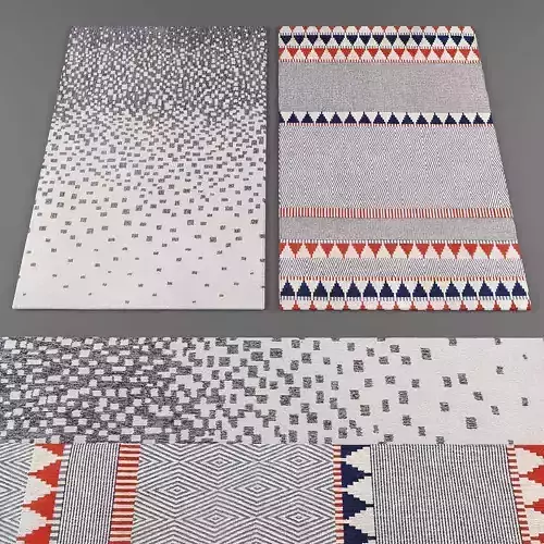Louis De Poortere rugs collection 045 Low-poly 3D model