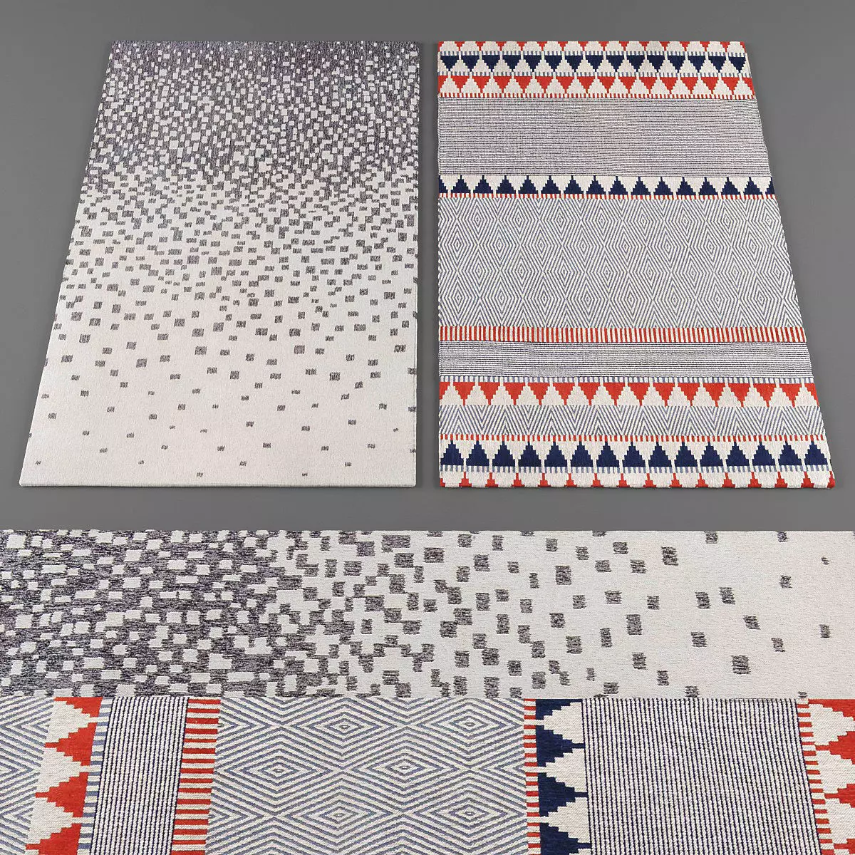 Louis De Poortere rugs collection 045 Low-poly 3D model_0