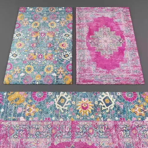 Nourison rugs collection 054 Low-poly 3D model
