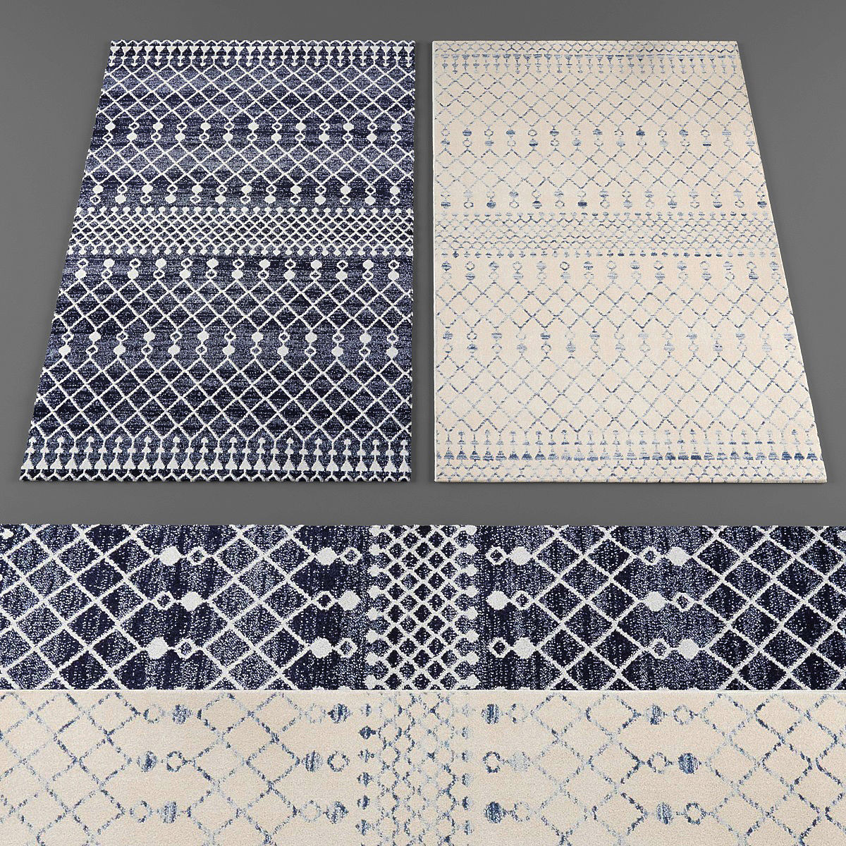 Nourison rugs collection 055 Low-poly 3D model_2