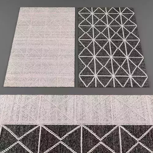 Andessi rugs collection 058 Low-poly 3D model