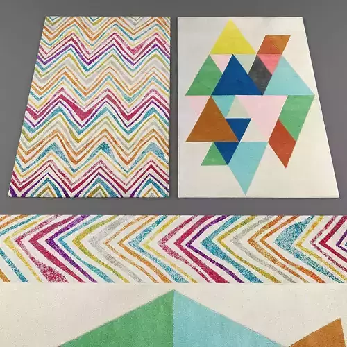 Andessi rugs collection 059 Low-poly 3D model