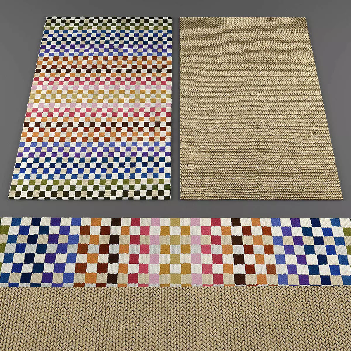 Amara rugs collection 062 Low-poly 3D model_0