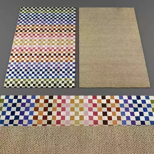 Amara rugs collection 062 Low-poly 3D model