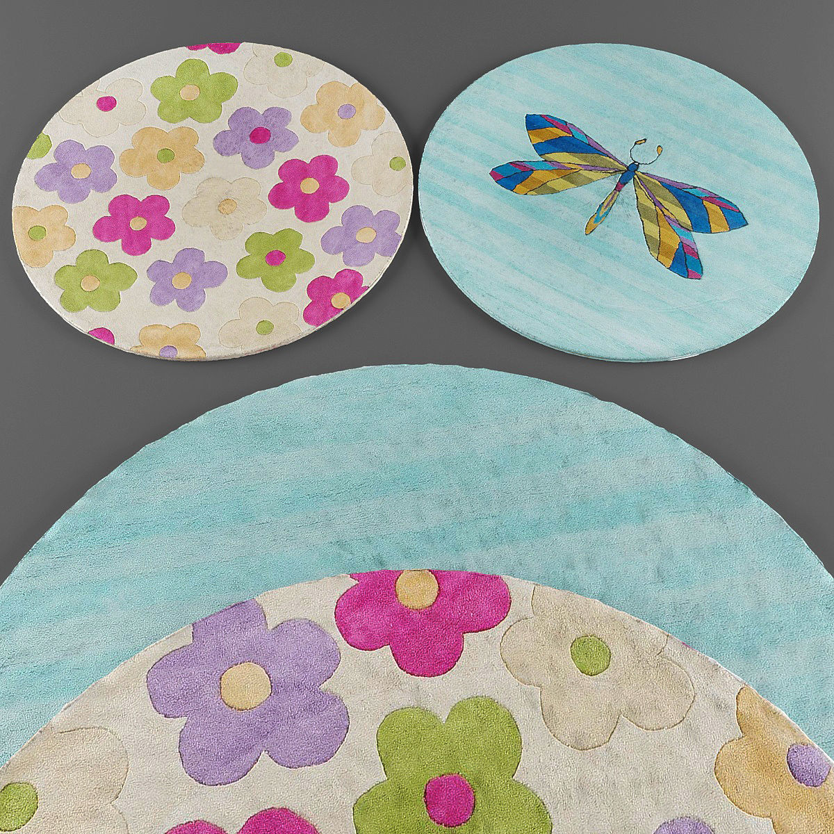 Rugs collection 070 Low-poly 3D model_1