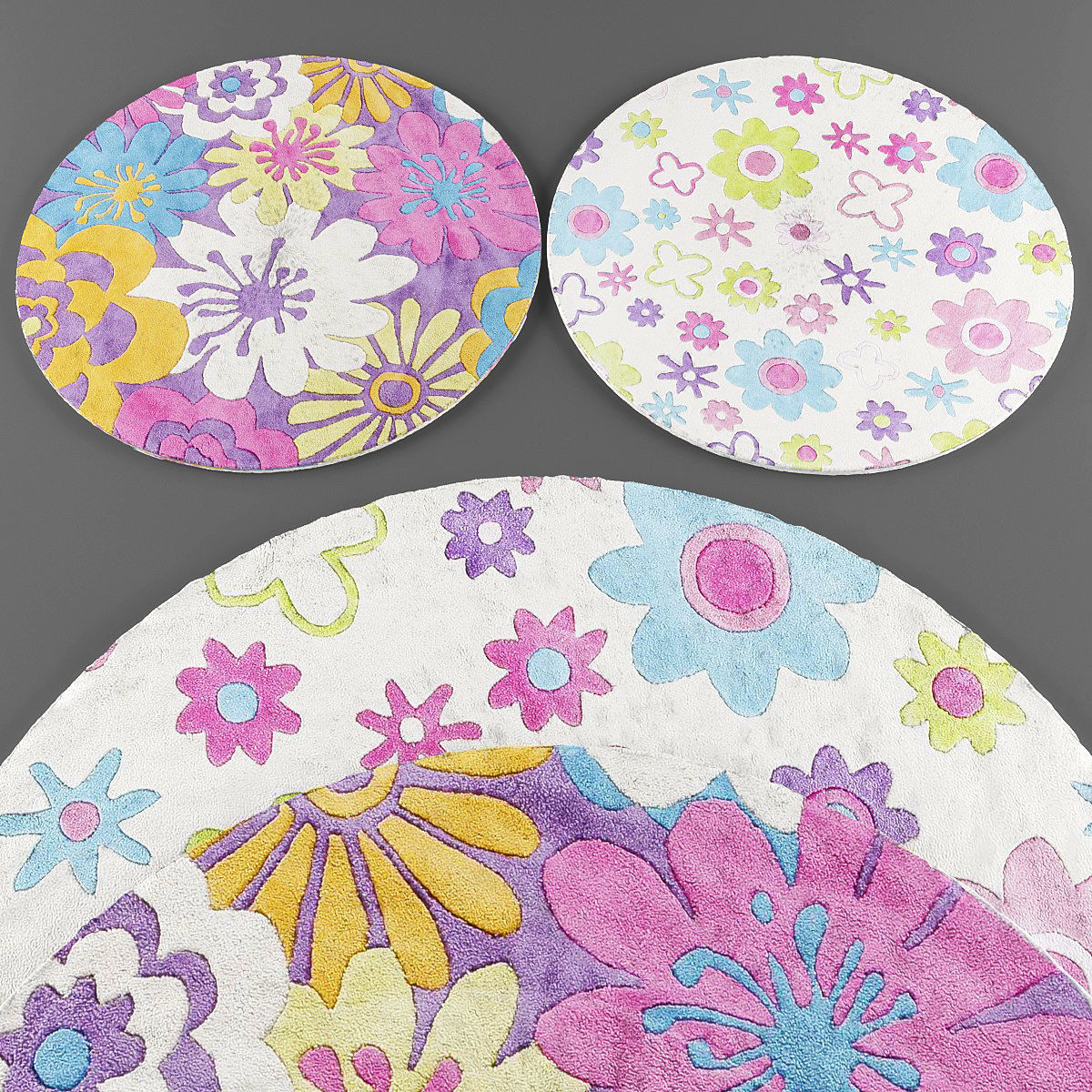 Rugs collection 070 Low-poly 3D model_2