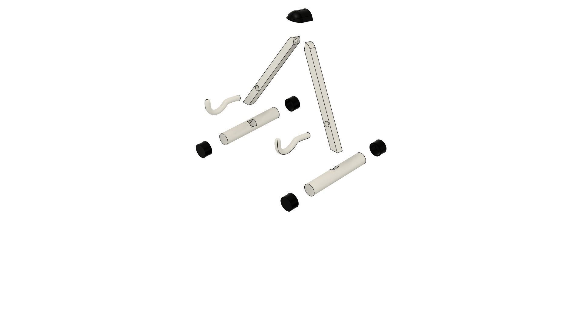 Guitar Stand Free 3D print model_6