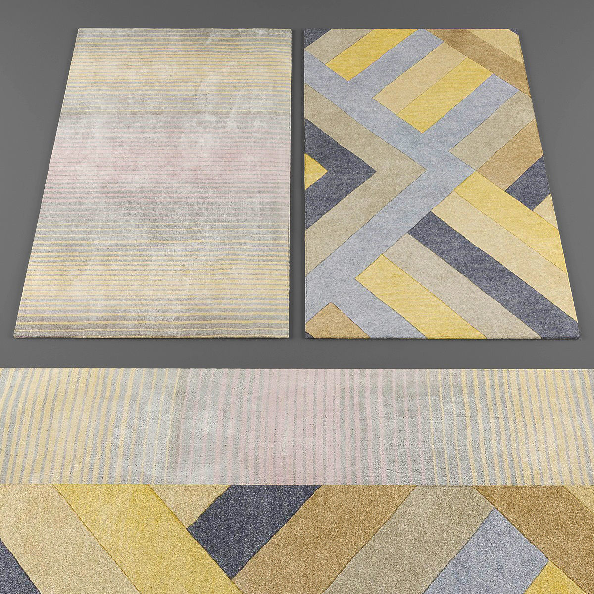 Rugs collection 074 Low-poly 3D model_1