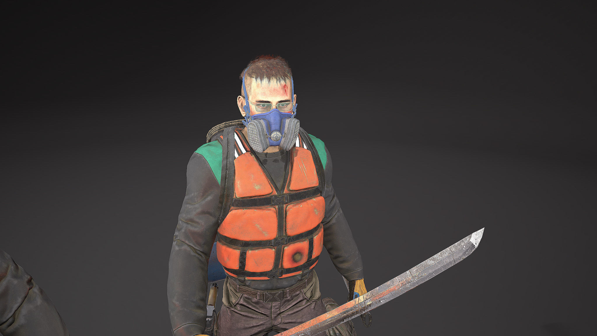 Character Phillip Low-poly 3D model_7