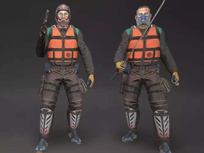 Character Phillip Low-poly 3D model_0