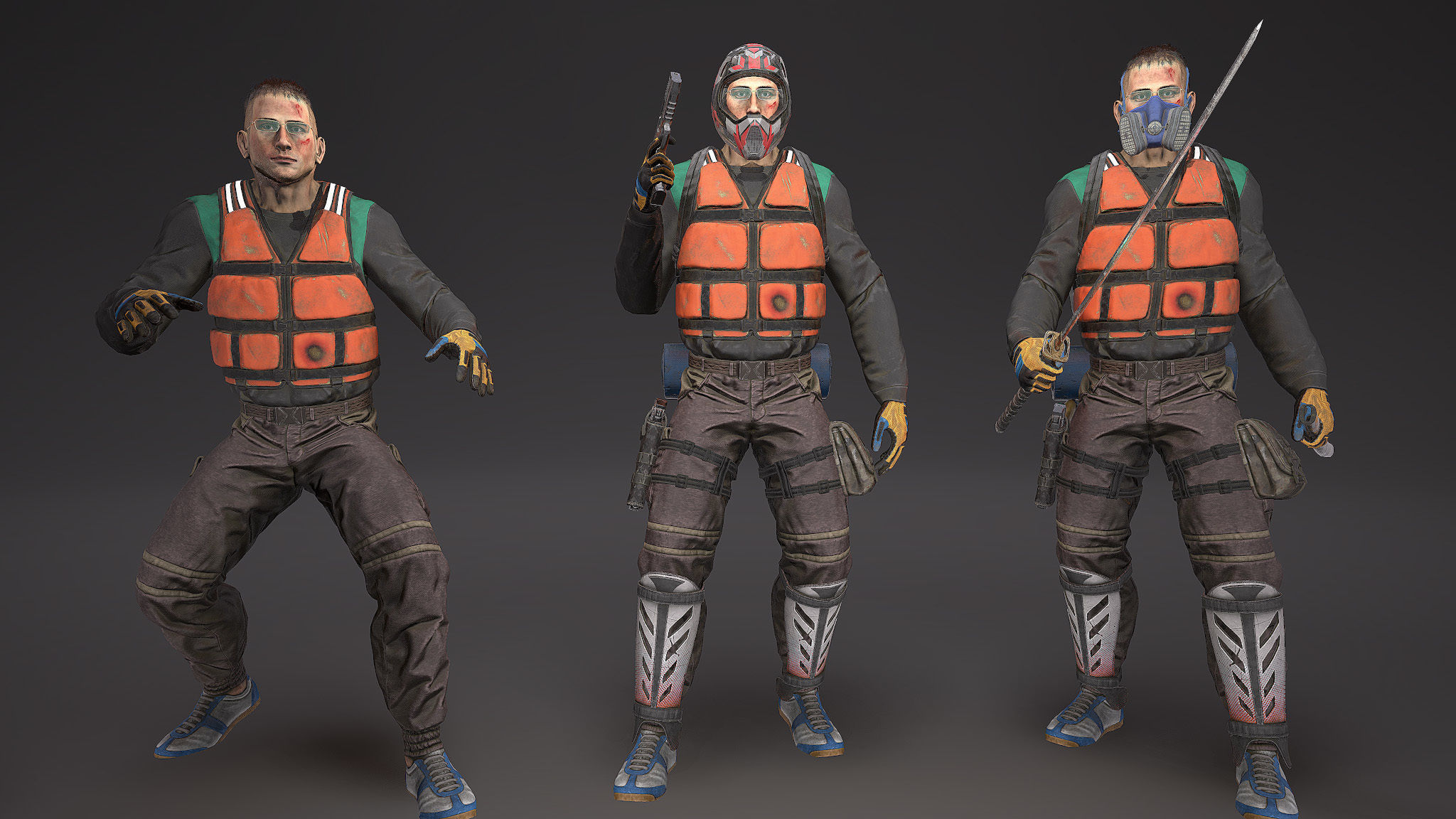 Character Phillip Low-poly 3D model_4