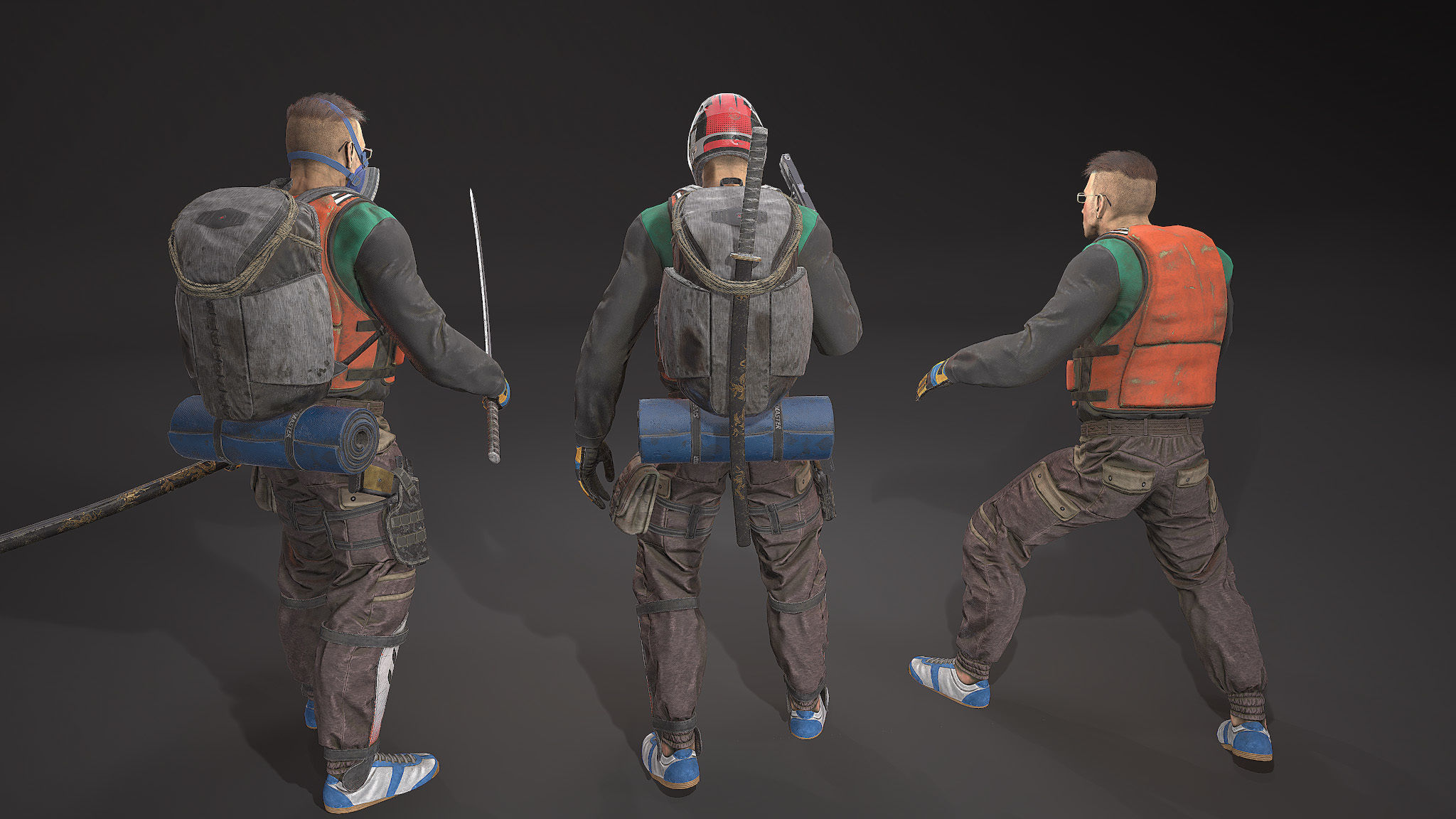 Character Phillip Low-poly 3D model_5