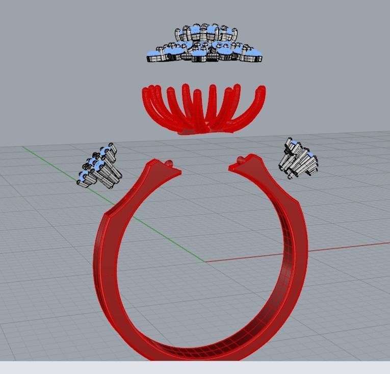 M RINGS N68 3D print model_10