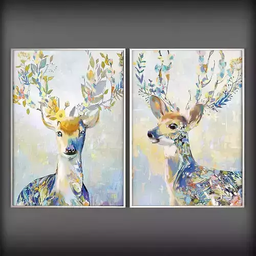 Picture Frames Low-poly 3D model
