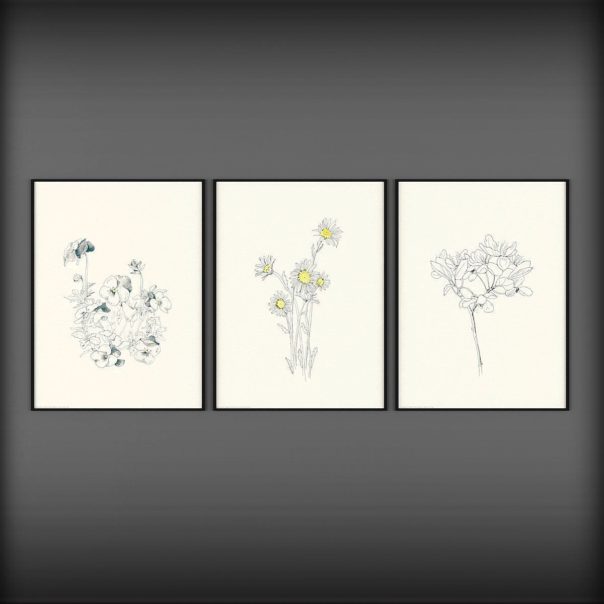 Picture Frames Low-poly 3D model_2