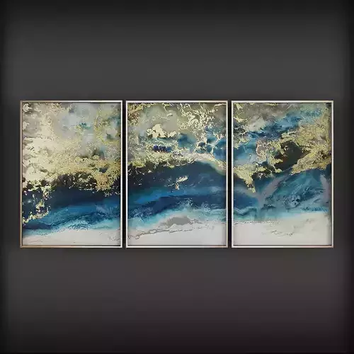 Picture Frames Low-poly 3D model