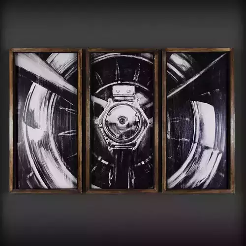 Picture Frames Low-poly 3D model