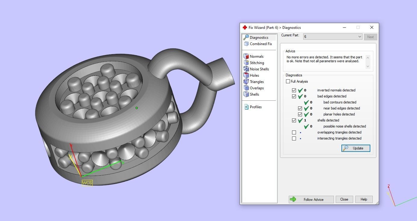 Pandora aquamarine and diamond bracelet 3D print model_24