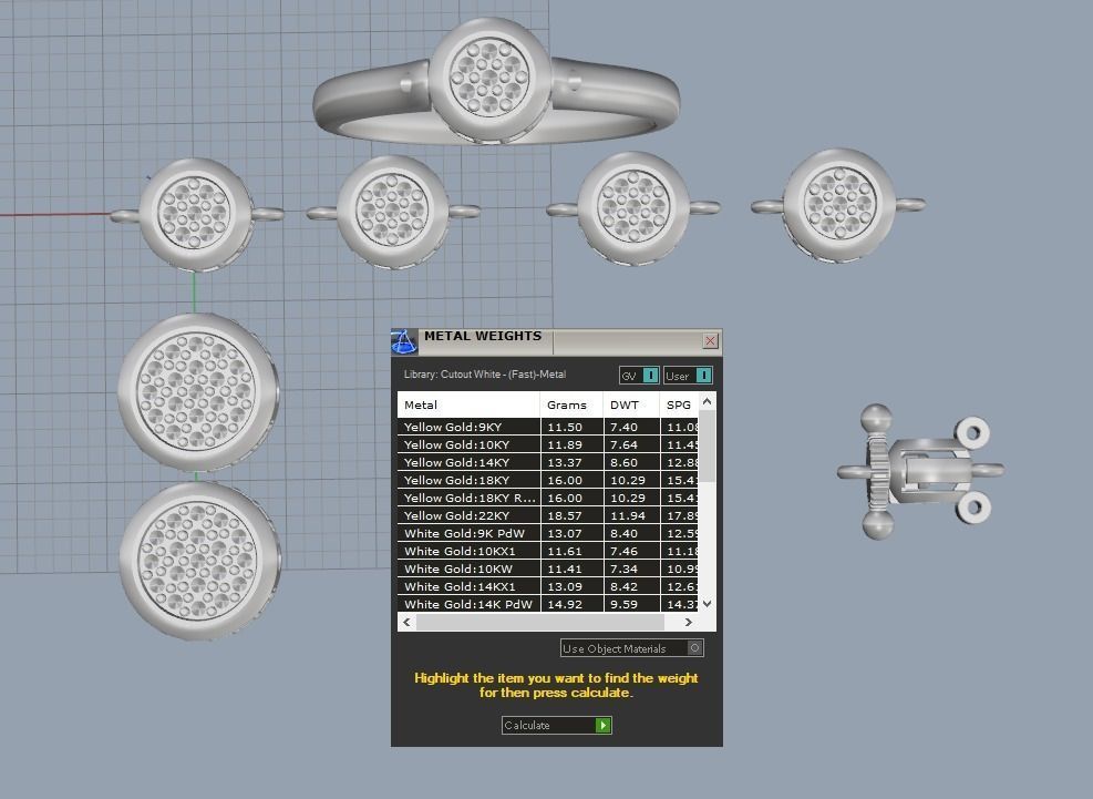 Pandora aquamarine and diamond bracelet 3D print model_9