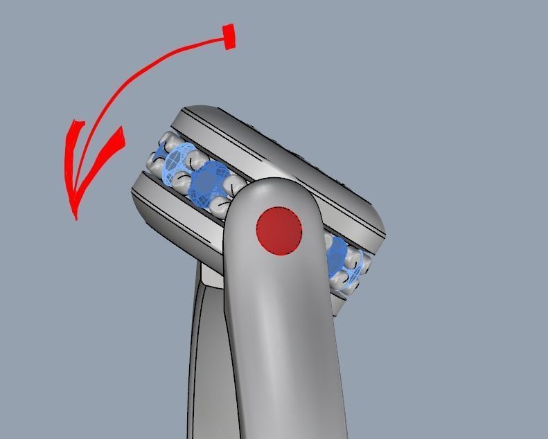 Pandora aquamarine and diamond bracelet 3D print model_11