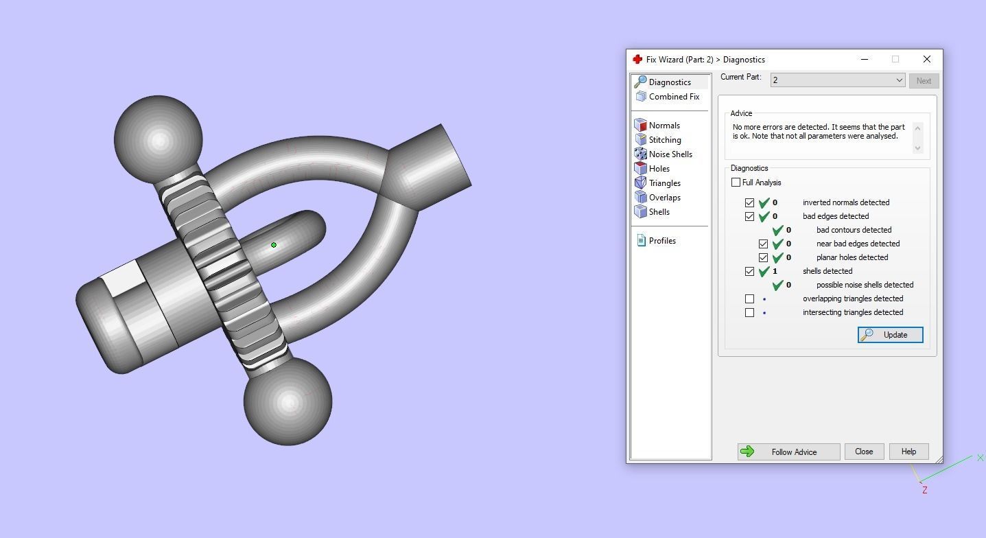 Pandora aquamarine and diamond bracelet 3D print model_20