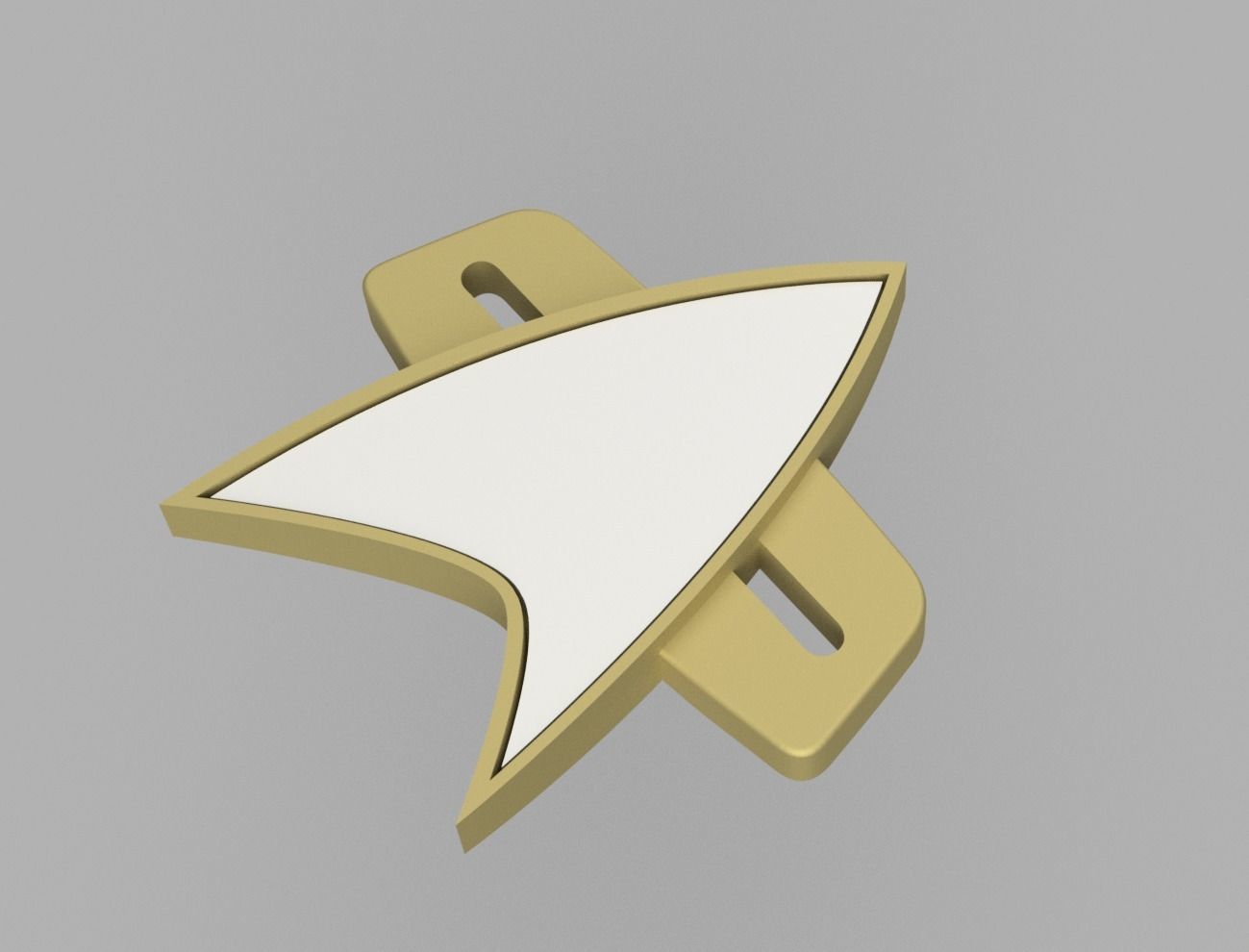 Star Trek PICARD Badge with  3D model_5