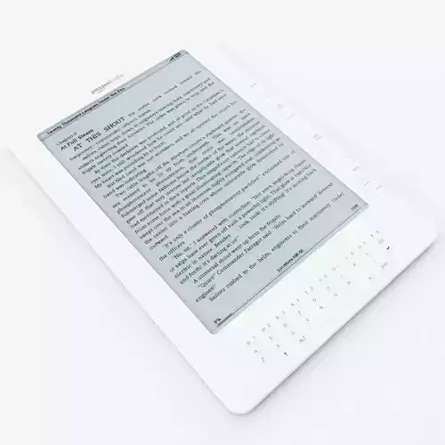Kindle DX 3D model