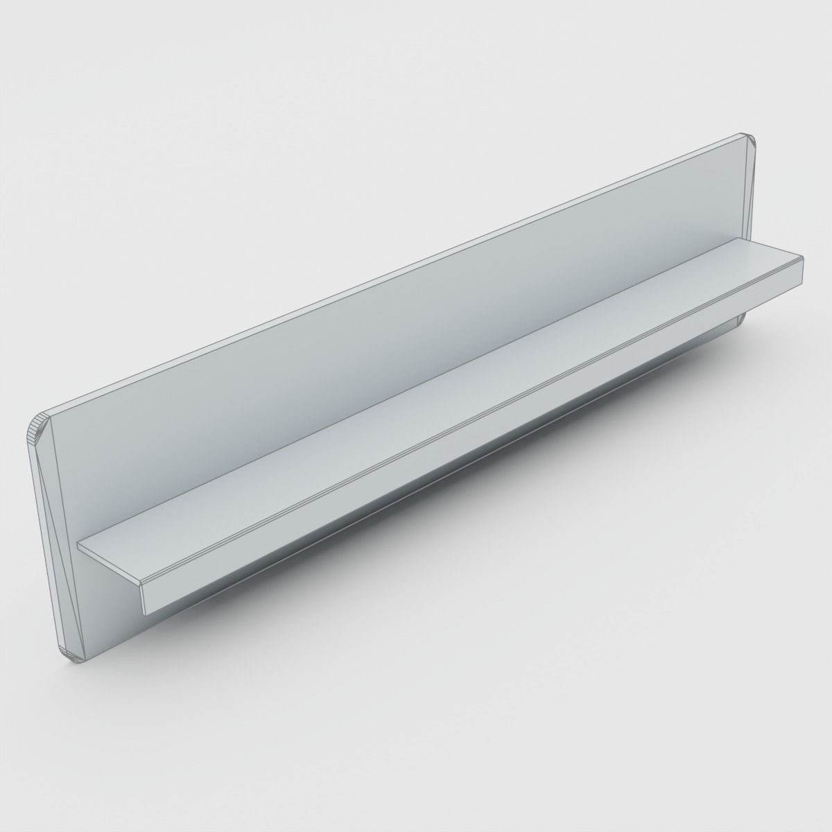 6 Wooden Scandinavian shelves 3D model_5