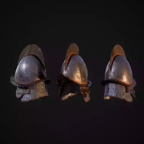 Helmet D200309 Low-poly 3D model